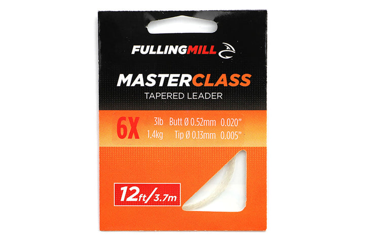 Fulling Mill Masterclass Tapered Leader — 7X 12ft By The Northern Fishing Co.