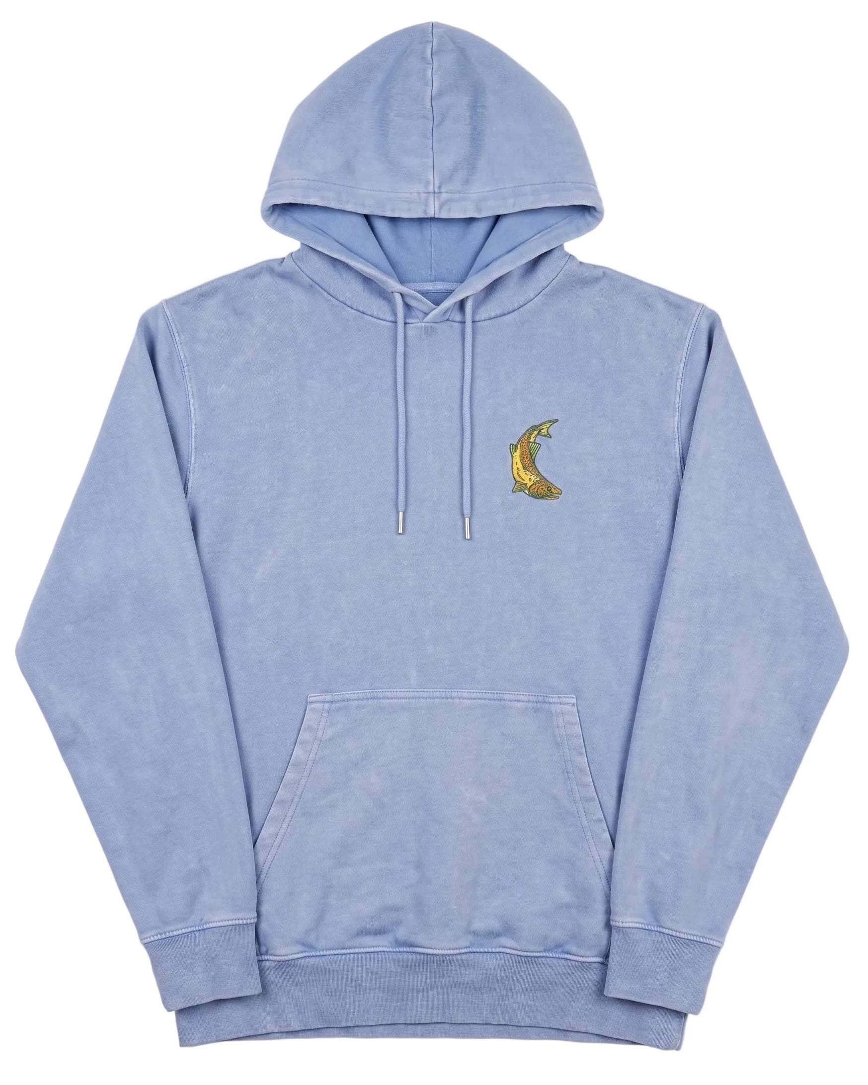 Trout & Tides Hoodie - Washed Blue by The Northern Fishing Co.