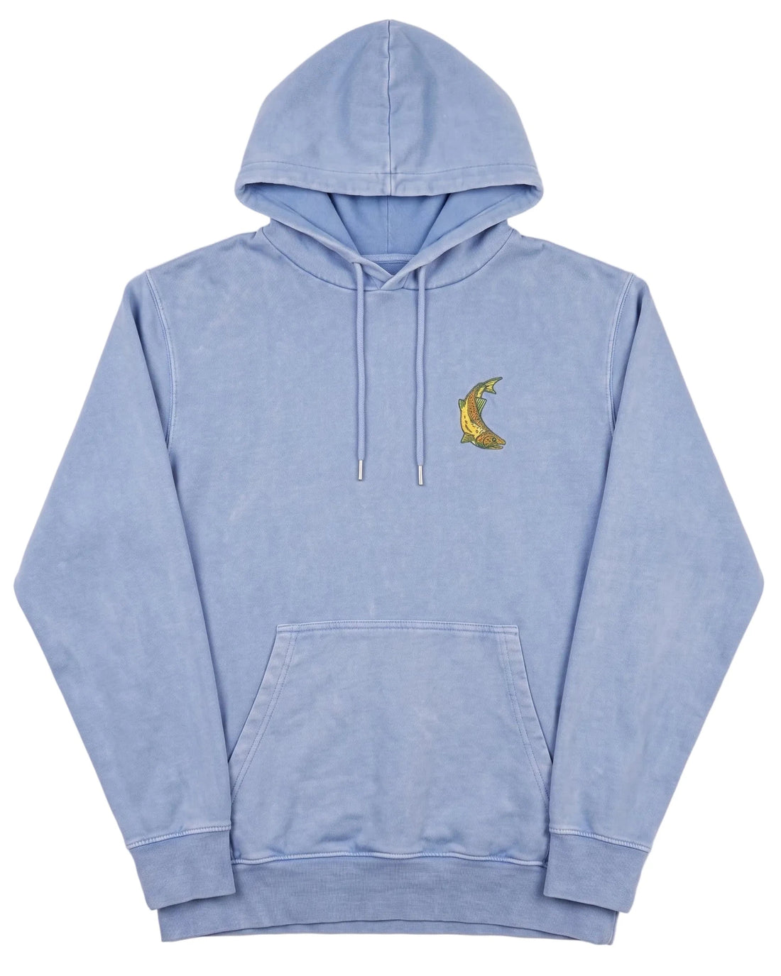 Trout & Tides Hoodie - Washed Blue by The Northern Fishing Co.