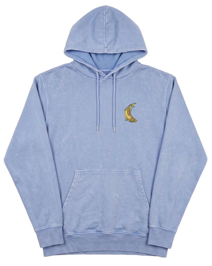 Trout & Tides Hoodie - Washed Blue by The Northern Fishing Co.