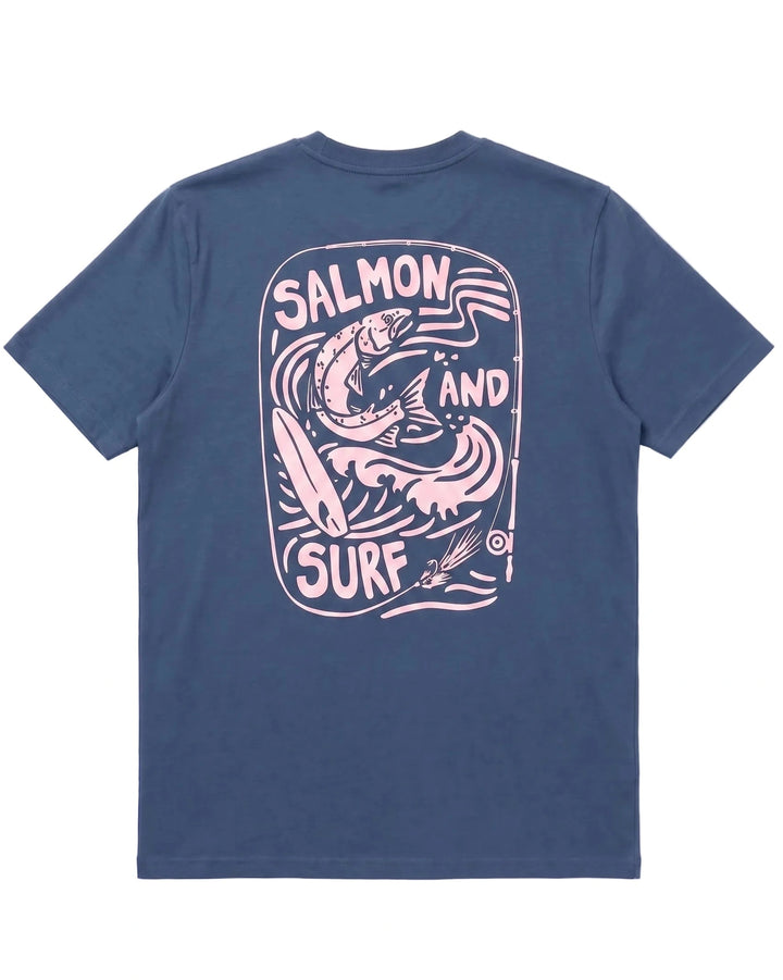 Salmon & Surf Tee (UNISEX) By The Northern Fishing Co.