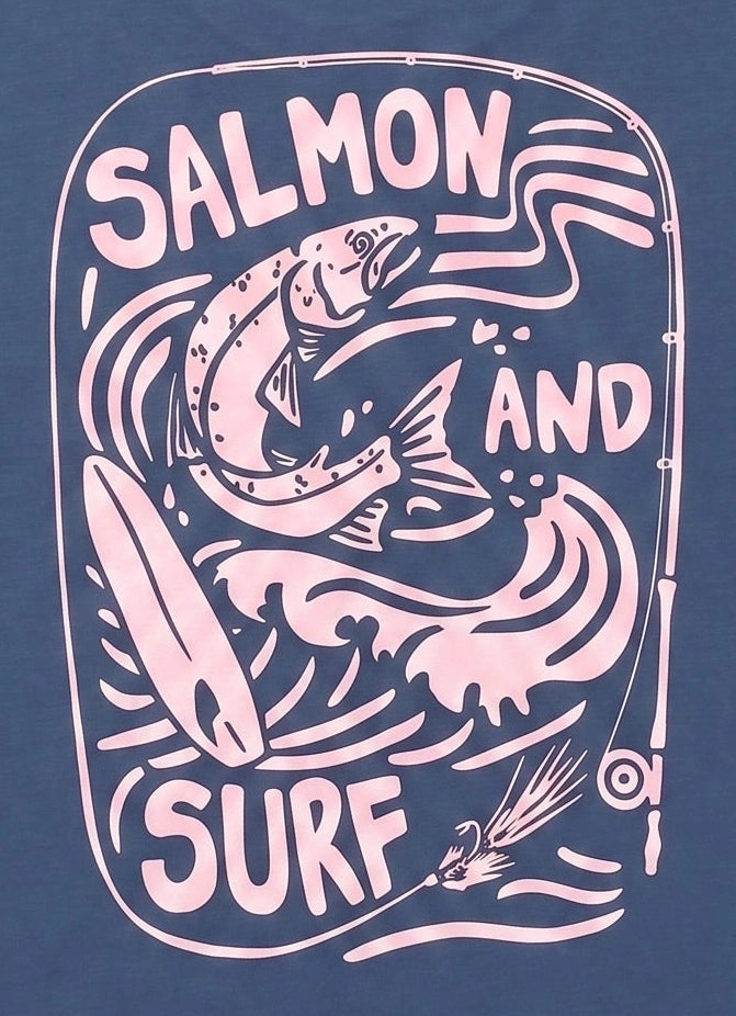 Salmon & Surf Tee (UNISEX) By The Northern Fishing Co. 3